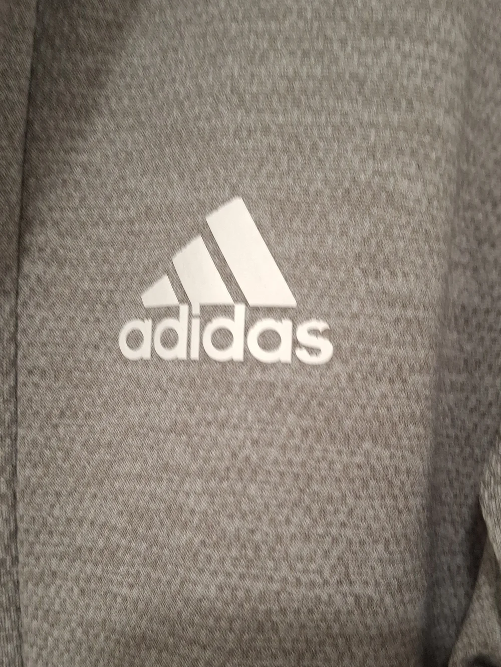 Adidas  Light Gray Hooded Full-Zip Jacket